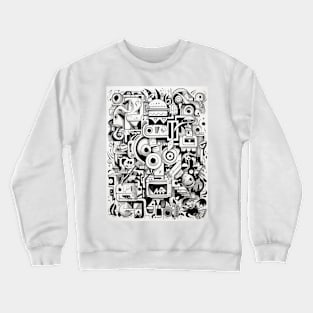 Cartoon Anteater Graffiti #2 Crewneck Sweatshirt